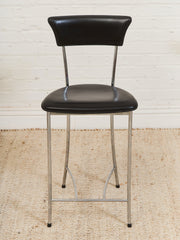 Arper Italy Leather Counter Stool