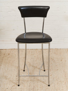 Arper Italy Leather Counter Stool