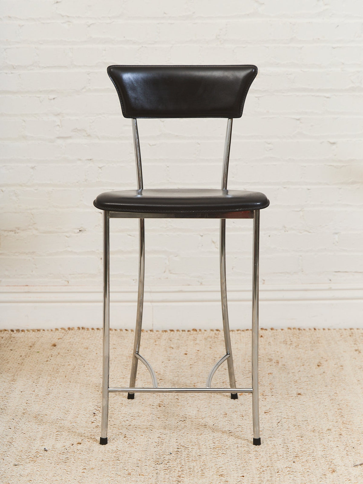Arper Italy Leather Counter Stool