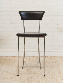 Arper Italy Leather Counter Stool