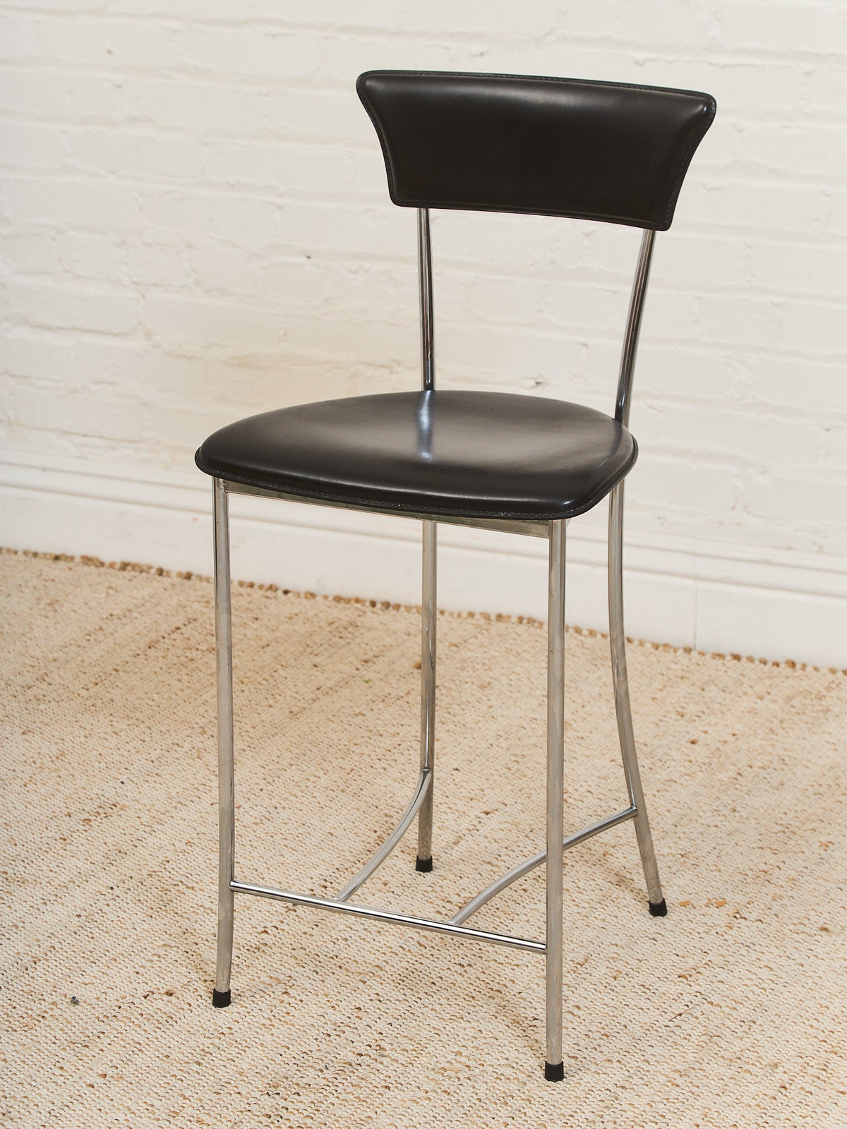 Arper Italy Leather Counter Stool