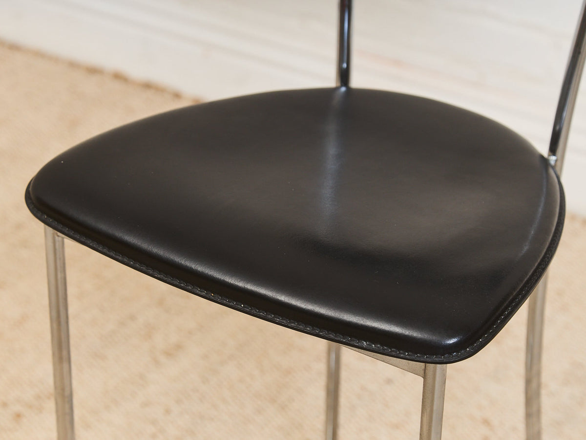 Arper Italy Leather Counter Stool