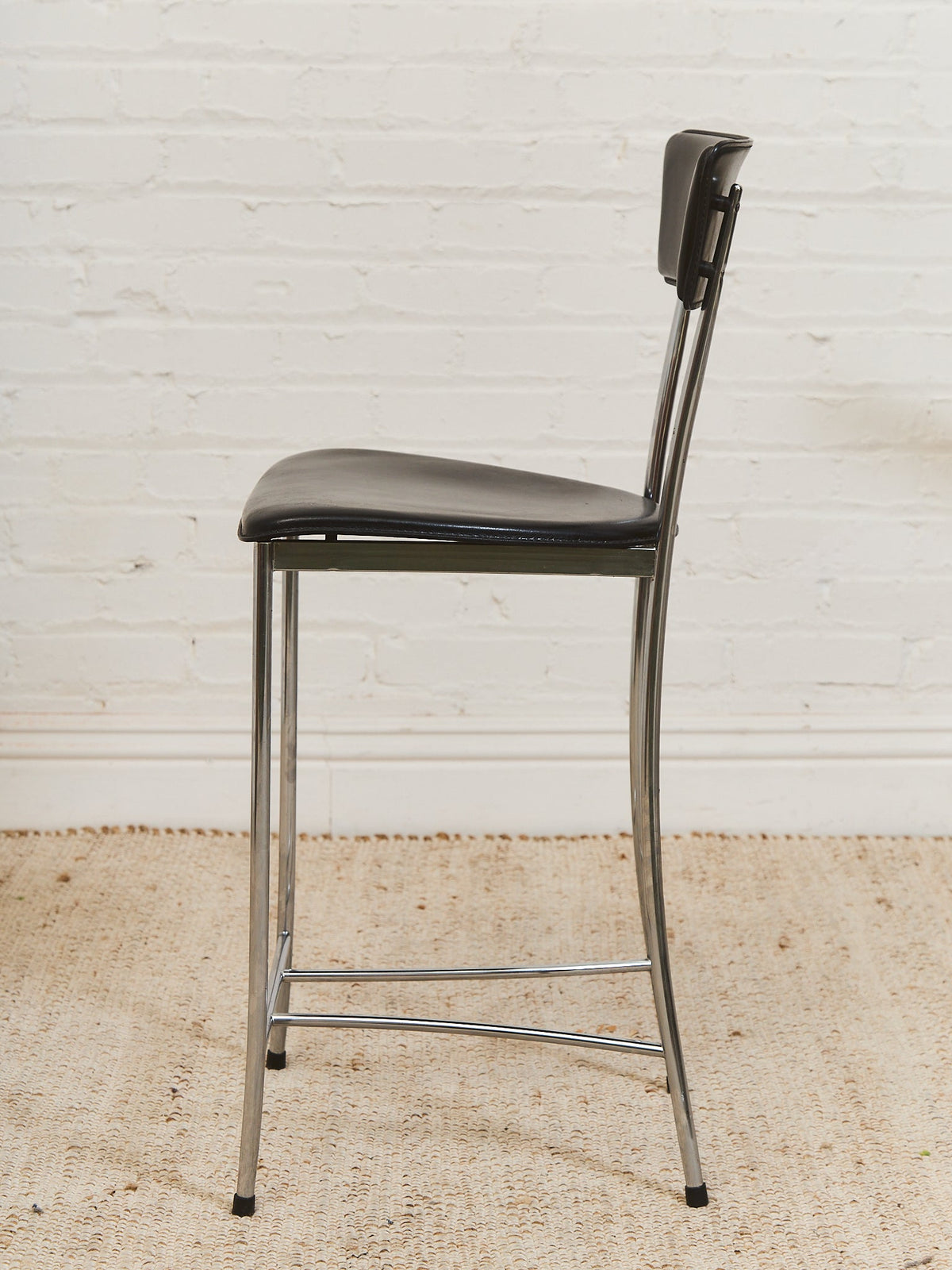 Arper Italy Leather Counter Stool