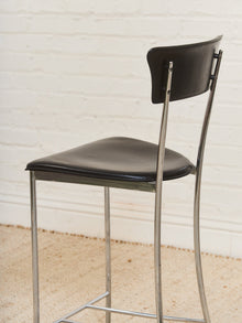 Arper Italy Leather Counter Stool