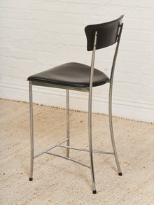 Arper Italy Leather Counter Stool