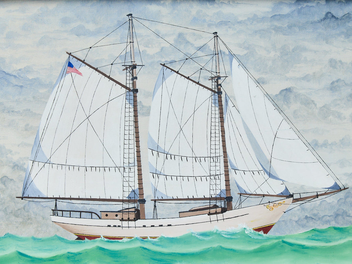 Art Deco style Nautical Painting by John Eric 1969