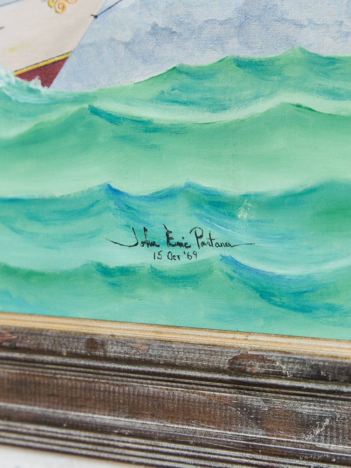 Art Deco style Nautical Painting by John Eric 1969