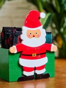 Santa Plaid Holiday Cloth Napkins