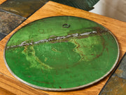 Round Scalloped Edge Art Deco Mirror