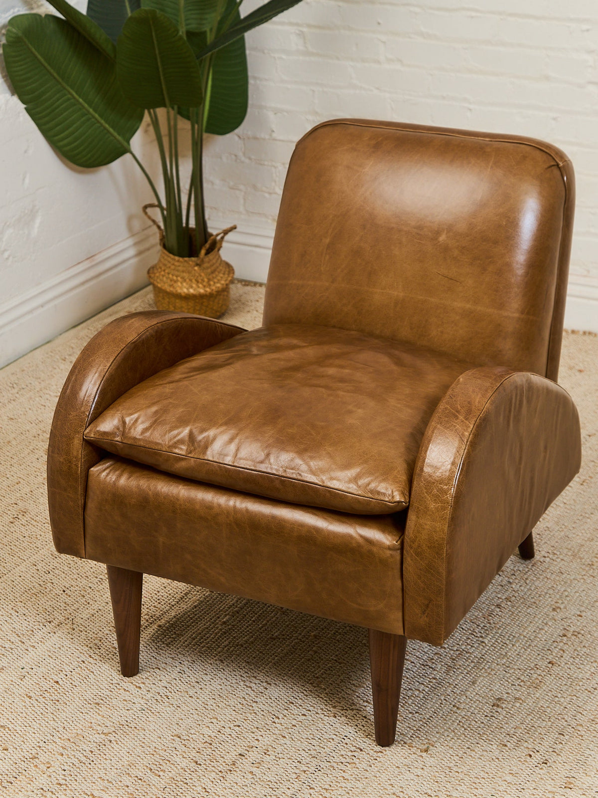 Roland Chair in Echo Umber Leather