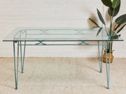 Antiqued Vintage Mid Century Patio Table