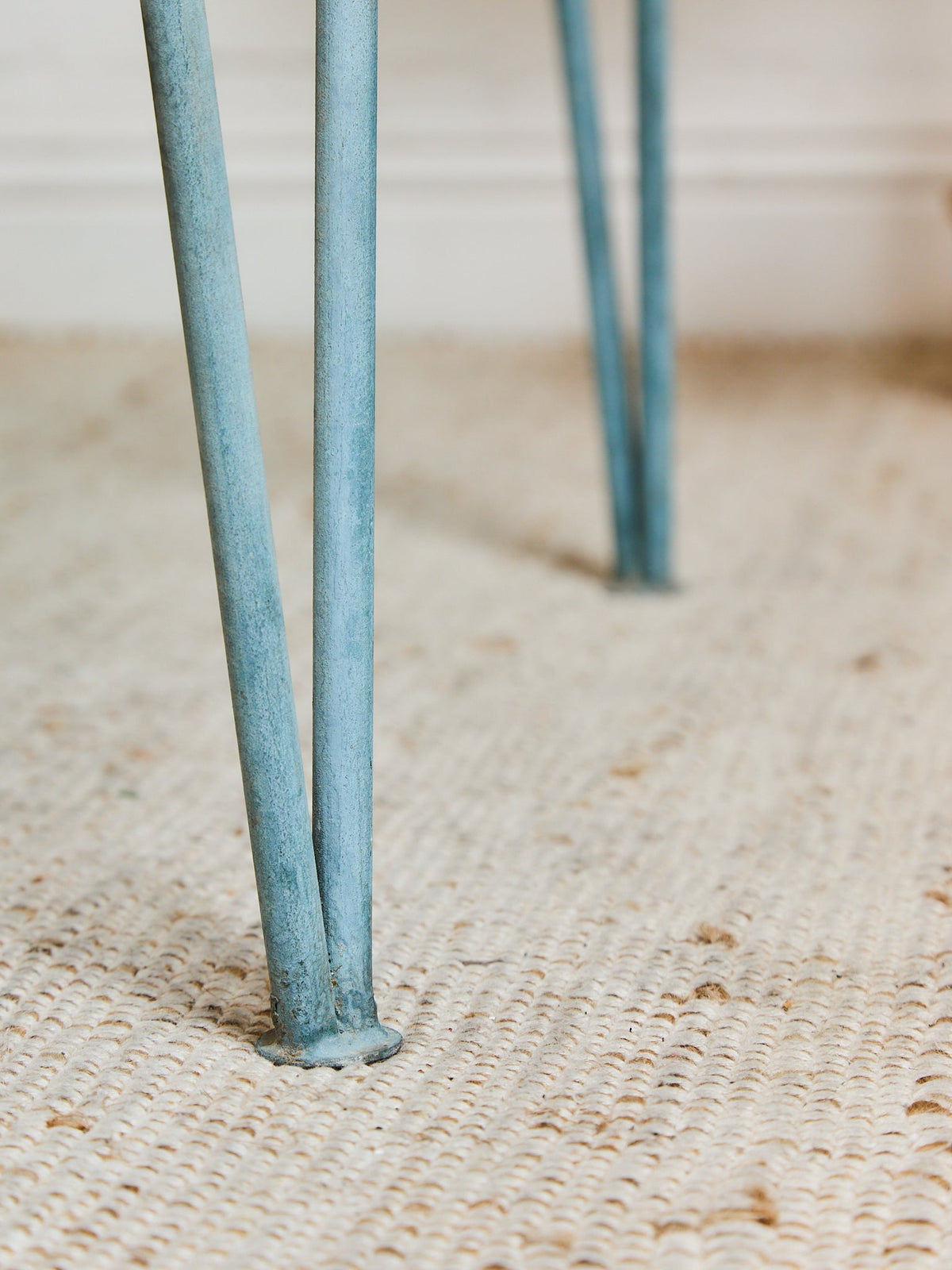 Antiqued Vintage Mid Century Patio Table