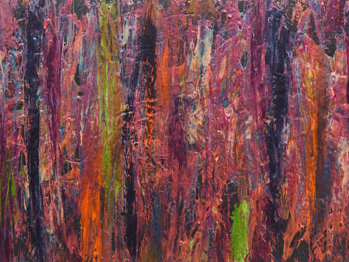 Nocturne in Ember and Plum Painting