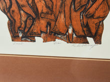 Mid Century Abstract Lithograph by Anita Klebanoff