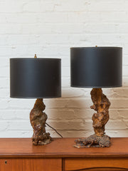 1960's Burl Vintage Lamp