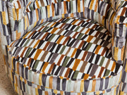 Babita Swivel Chair in Striker Copper