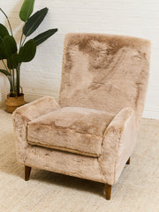 Maddox Chair in Faux Fur Fawn