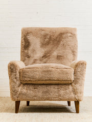 Maddox Chair in Faux Fur Fawn