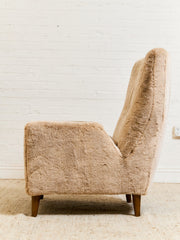Maddox Chair in Faux Fur Fawn