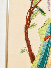 Japanese Silk Embroidery of Courtyard Musicians
