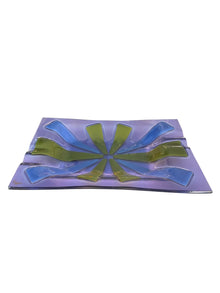 Beautiful Brilliant Purple Blue Infused Higgins Ashtray