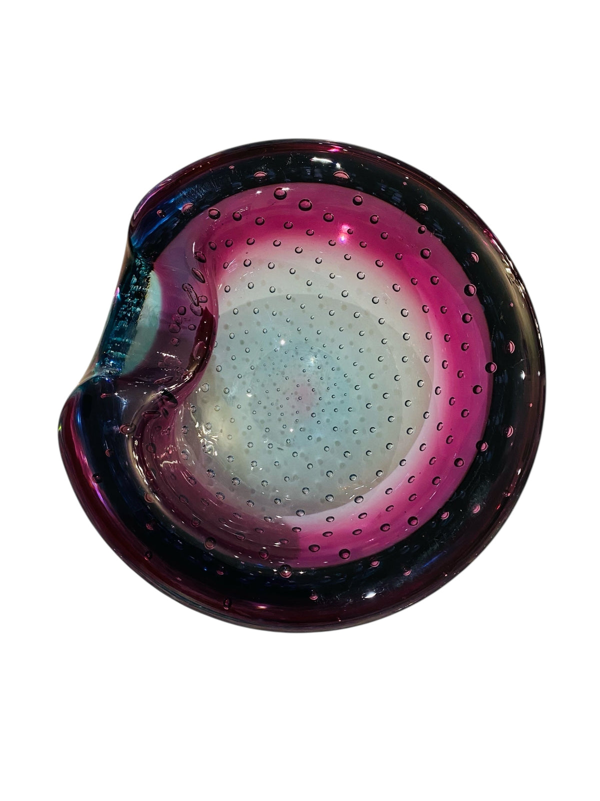 Rare Purple and Blue Bullicante Shell Bowl