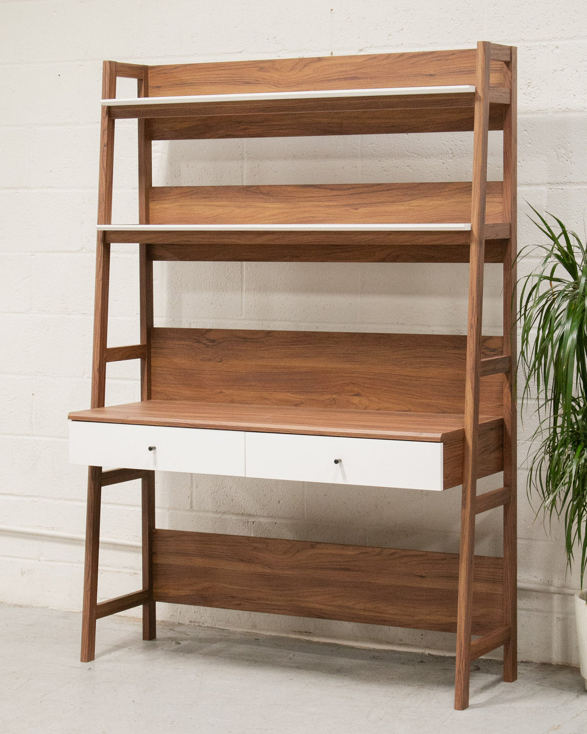 Brea Desk Shelf with white drawer