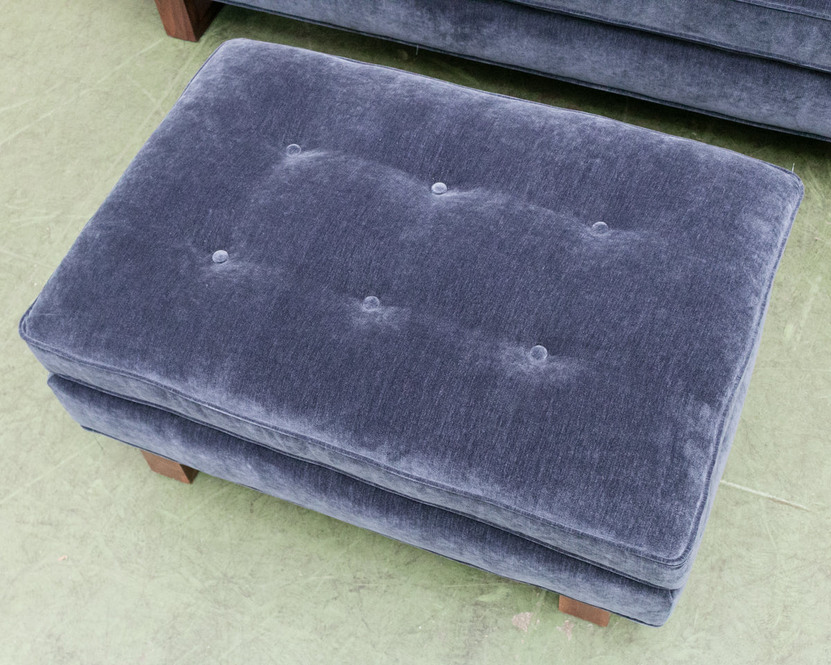 Natasha 3 Seater with Ottoman in Amici Indigo