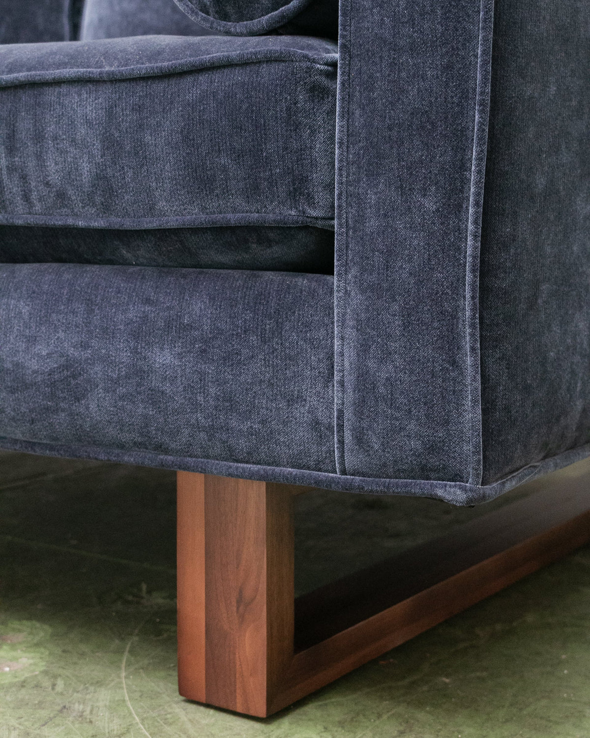 Natasha 3 Seater with Ottoman in Amici Indigo