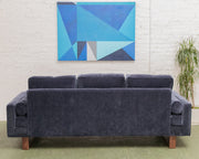 Natasha 3 Seater with Ottoman in Amici Indigo