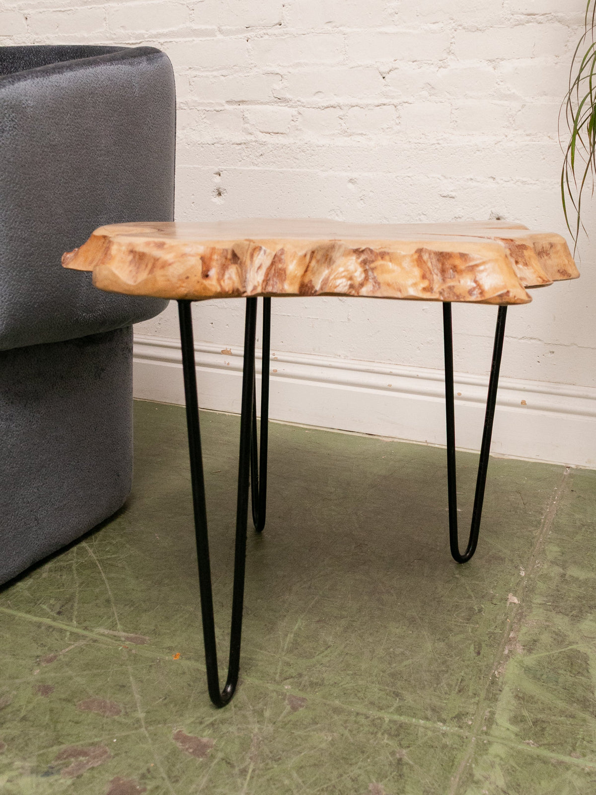 Burlwood Acacia Side Table