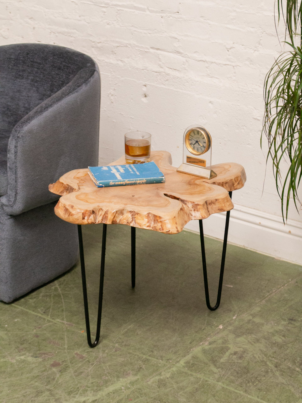 Burlwood Acacia Side Table