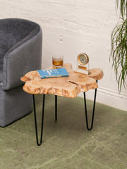 Burlwood Acacia Side Table