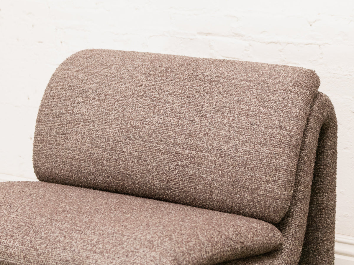Brown Sculptural Lounge Chair