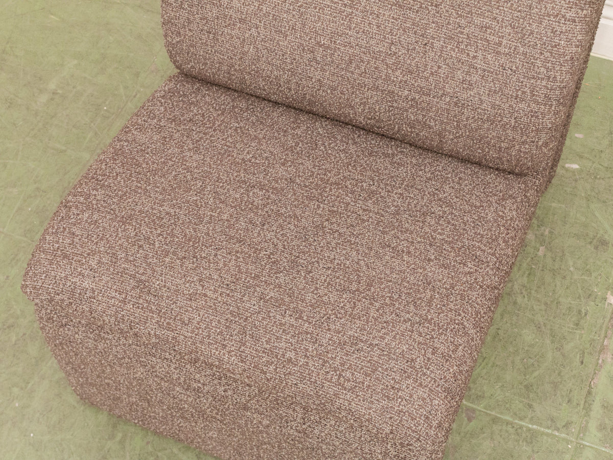 Brown Sculptural Lounge Chair