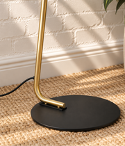 Lyra Angled Floor Lamp in Charcoal