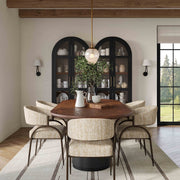 Marlow 102" Wood Oval Dining Table