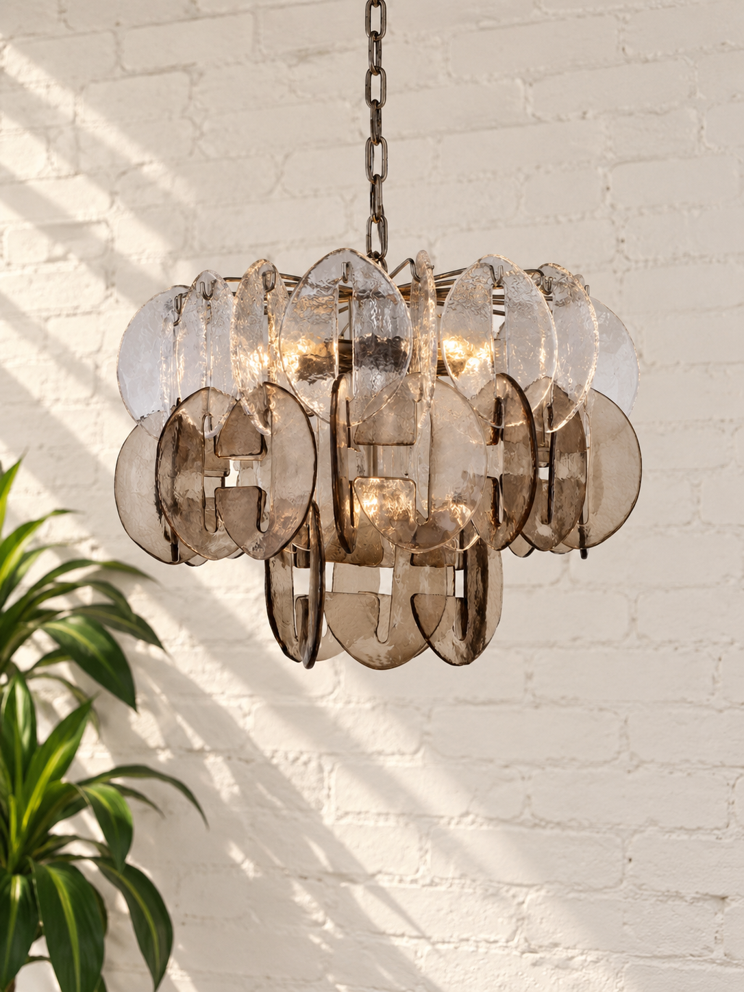 Rocio Sculptural Glass Chandelier