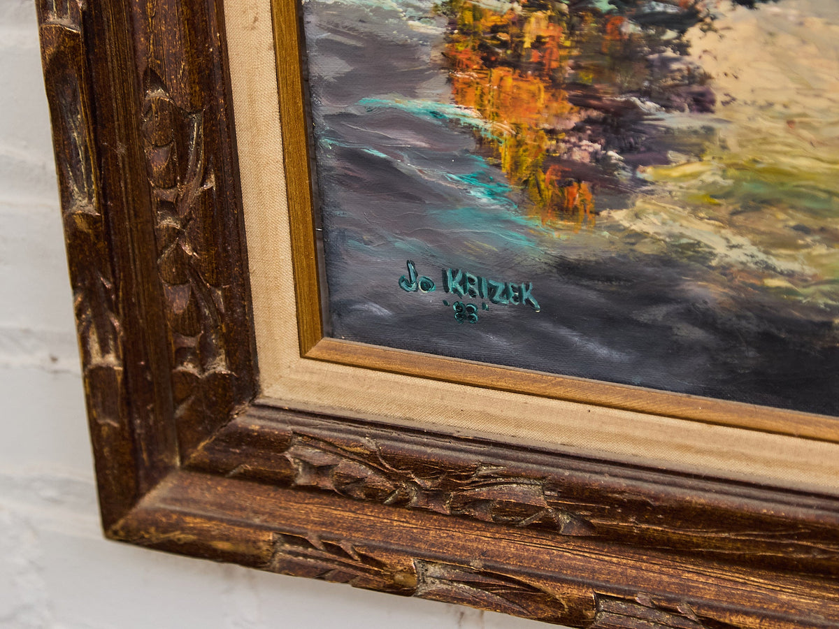Grand Finale Nautical Oil Painting
