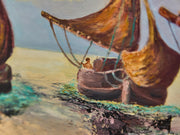 Grand Finale Nautical Oil Painting
