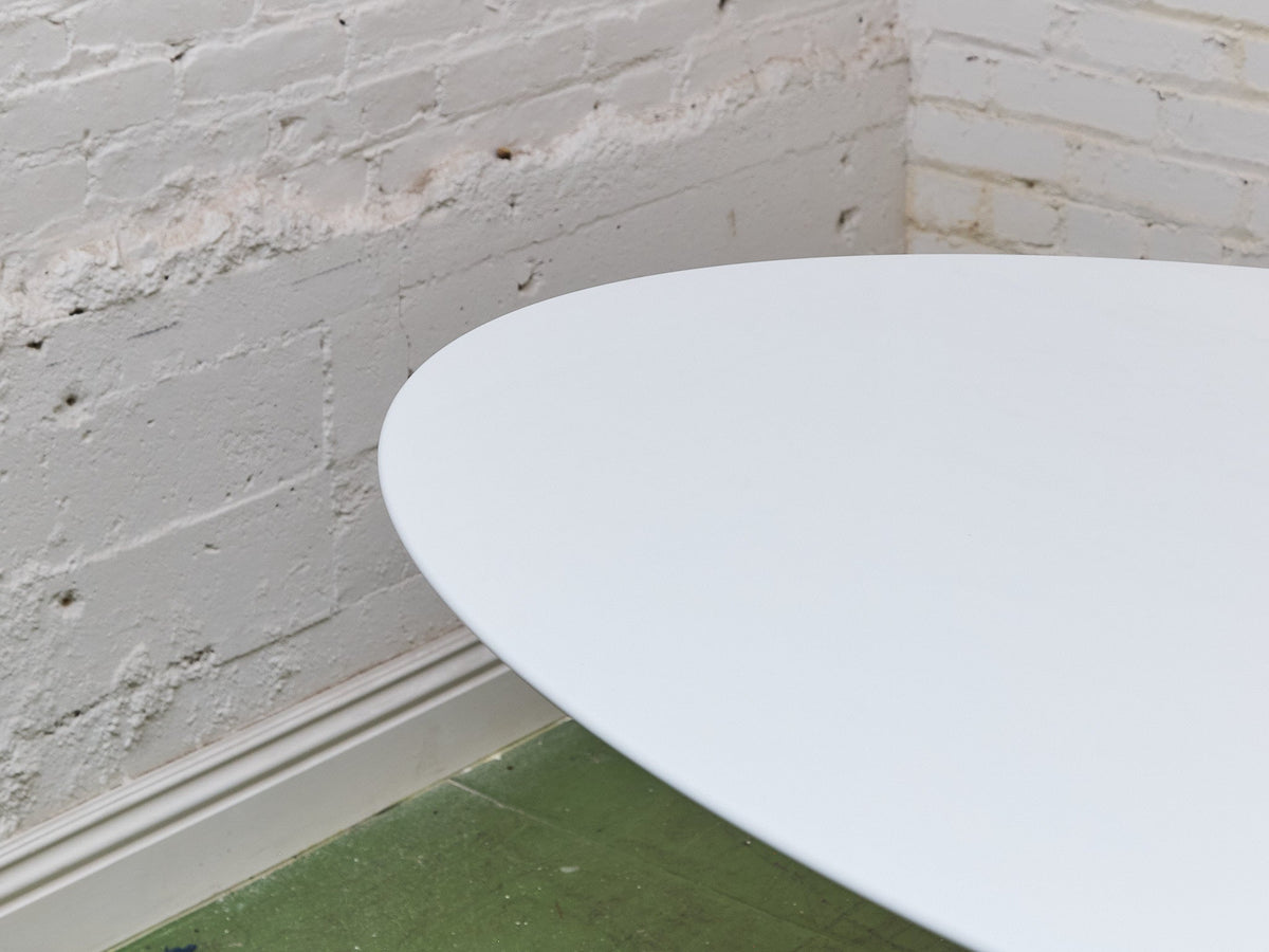 Daisy Oval Dining Table in All White