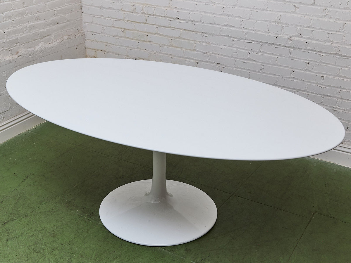 Daisy Oval Dining Table in All White
