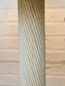 1980s Vintage Plaster Spiral Floor Lamp