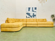 Prima 4 Piece Double Bumper Sectional Sofa