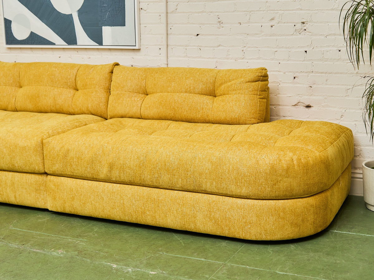 Prima 4 Piece Double Bumper Sectional Sofa