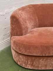 Charlotte Sofa with Bumper Chaise in Amici Ginger