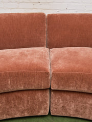 Charlotte Sofa with Bumper Chaise in Amici Ginger