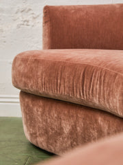 Charlotte Sofa with Bumper Chaise in Amici Ginger