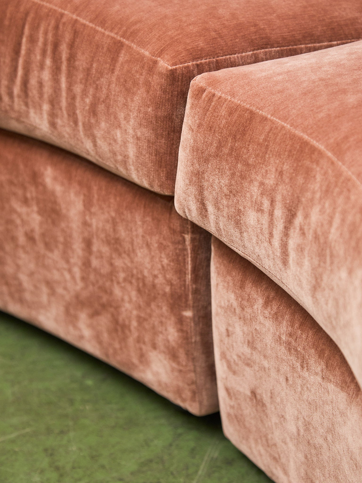 Charlotte Sofa with Bumper Chaise in Amici Ginger