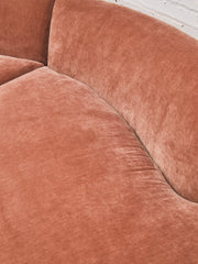 Charlotte Sofa with Bumper Chaise in Amici Ginger